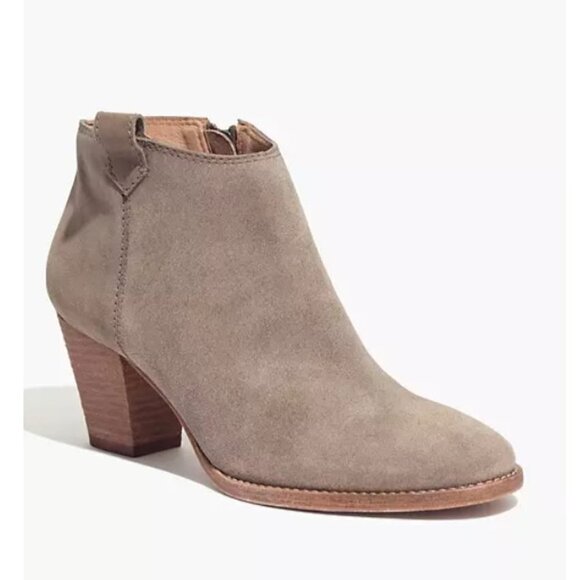 Madewell The Billie Boot in Suede F5045 8.5 tan - Picture 6 of 16